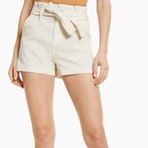 Paige Anessa Sash-Tie Waist Women's Soft Quartz Sand Shorts NEW Size 30/10